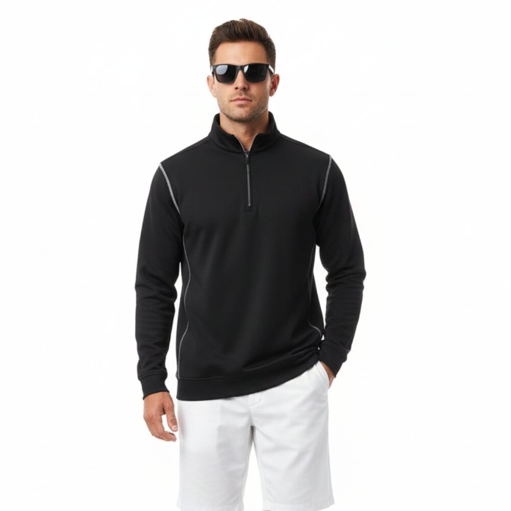 Nike Men’s Black Quarter Zip Long Sleeve Therma Fit Shirt XXL